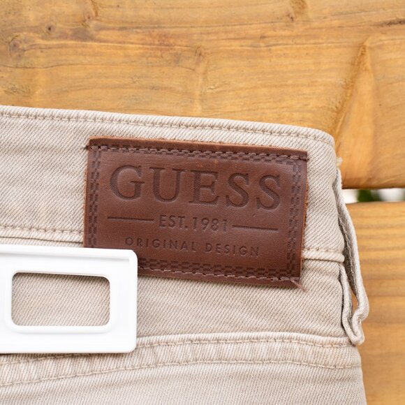 NEW W/O TAGS! Guess Men's Skinny Beige Jeans Size 32 | 99% Cotton Premium Denim - Picture 6 of 10